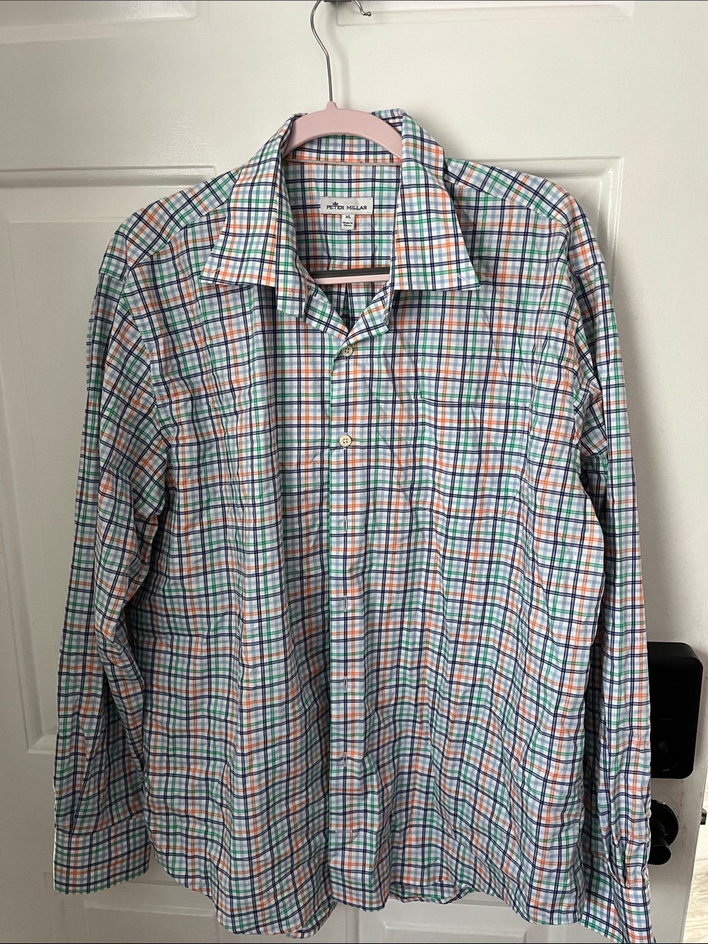 Peter Millar Long-Sleeve Multicolor Plaid Button-Down Shirt